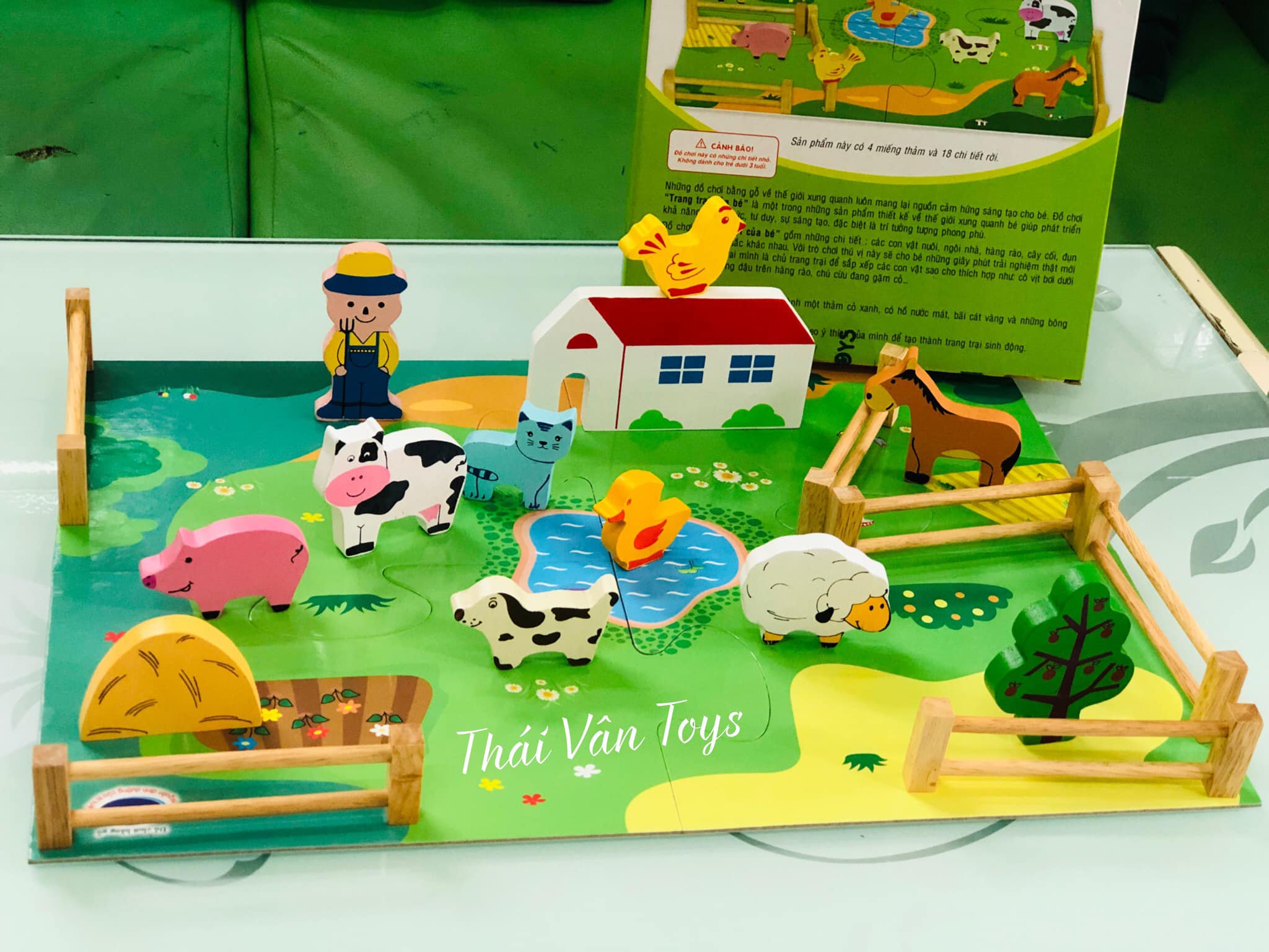 Đồ chơi Trang trại của bé nuôi động vật | Đồ chơi gỗ Winwintoys Việt Nam