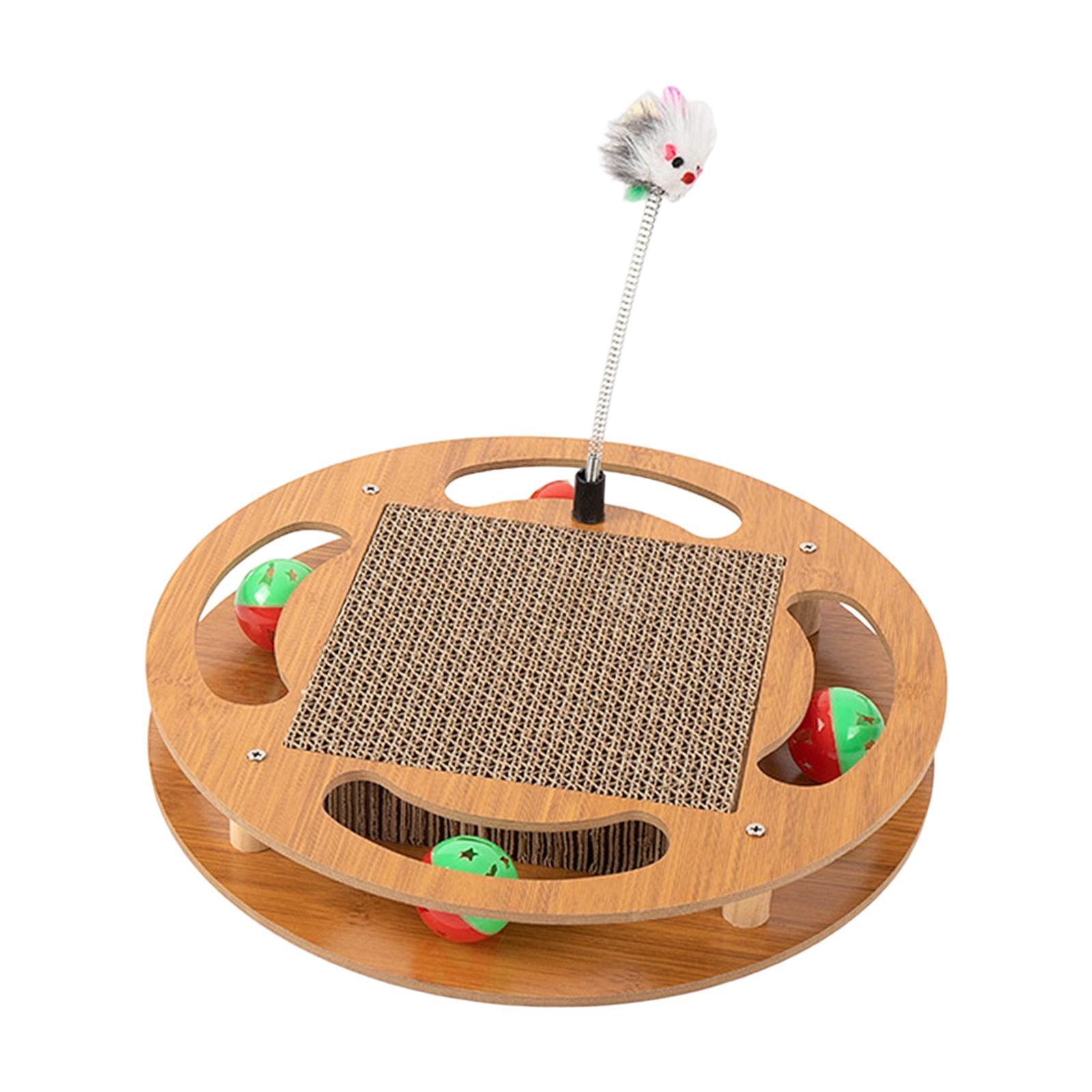 Cat Scratcher Cardboard Kitty Oval Corrugated Lounge Bed Scratching Board