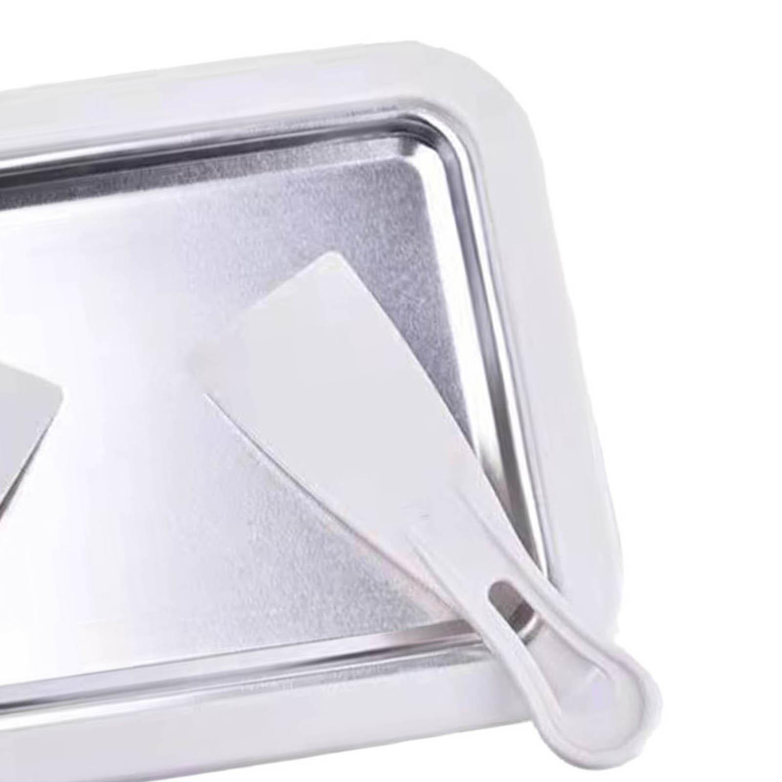 Instant Ice Cream Maker Pan and Scraper Set, Food Grade Stainless Steel, Sweet Fried Food Plate, Family Use