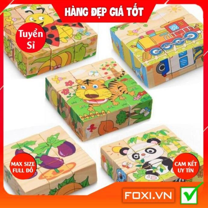 Tranh xếp hình-ghép hình 200 miếng gỗ Foxi puzzle nhiều chủ đề-Đồ chơi cho trẻ-phát triển trí tuệ