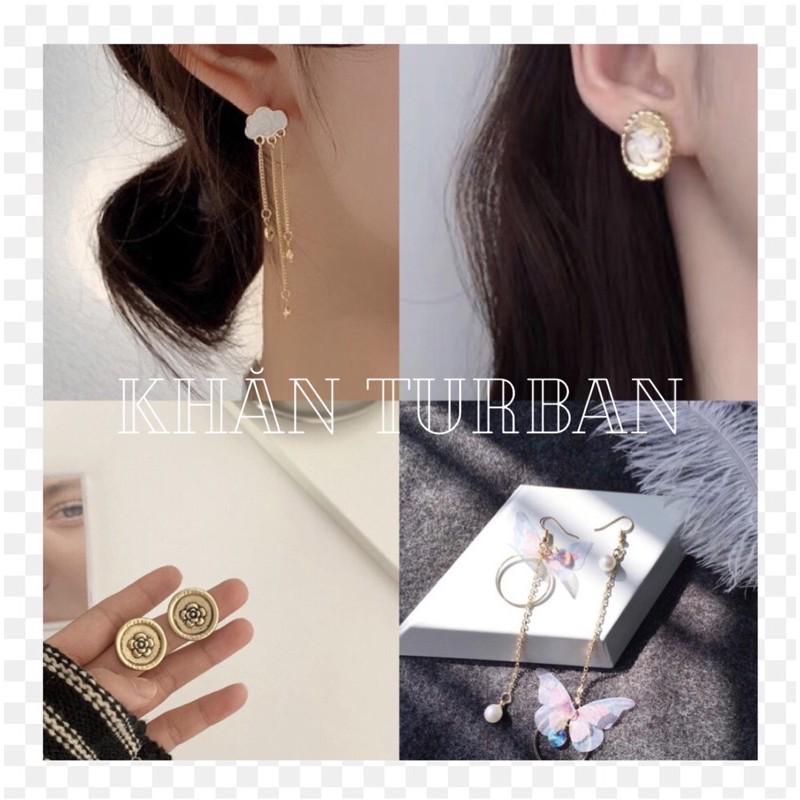 Hoa tai nhiều mẫu - Khuyên tai retro xinh - Bông tai dễ thương