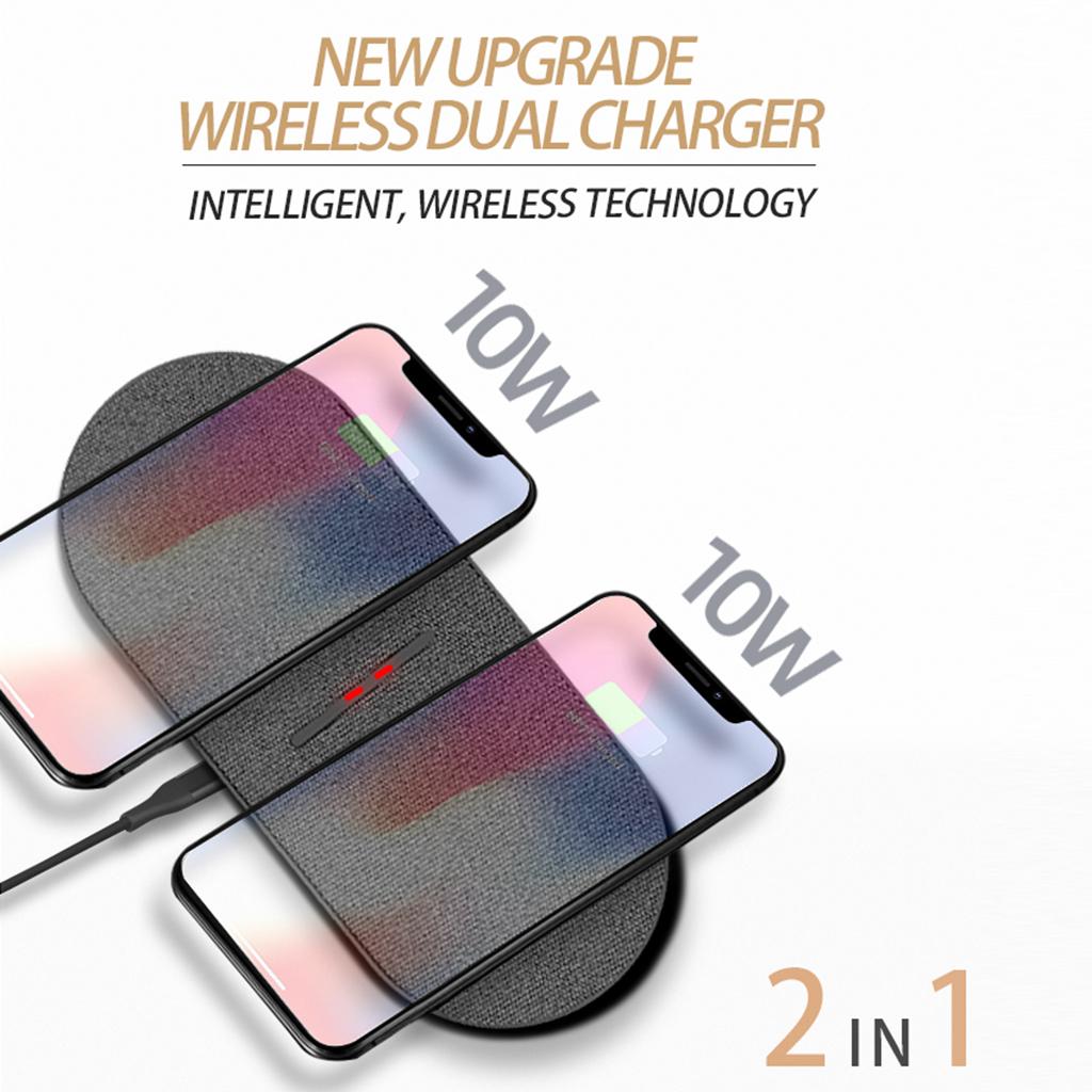 Wireless Charger, Qi 10W Max Wireless Charging Pad, Compatible with iPhone 12/12 Pro Max/SE/11 Pro Max, for Samsung Galaxy S20/Note 10