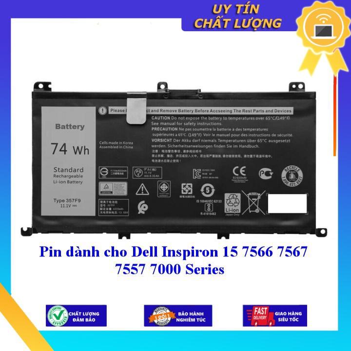 Pin dùng cho Dell Inspiron 15 7566 7567 7557 7000 Series - Hàng Nhập Khẩu New Seal