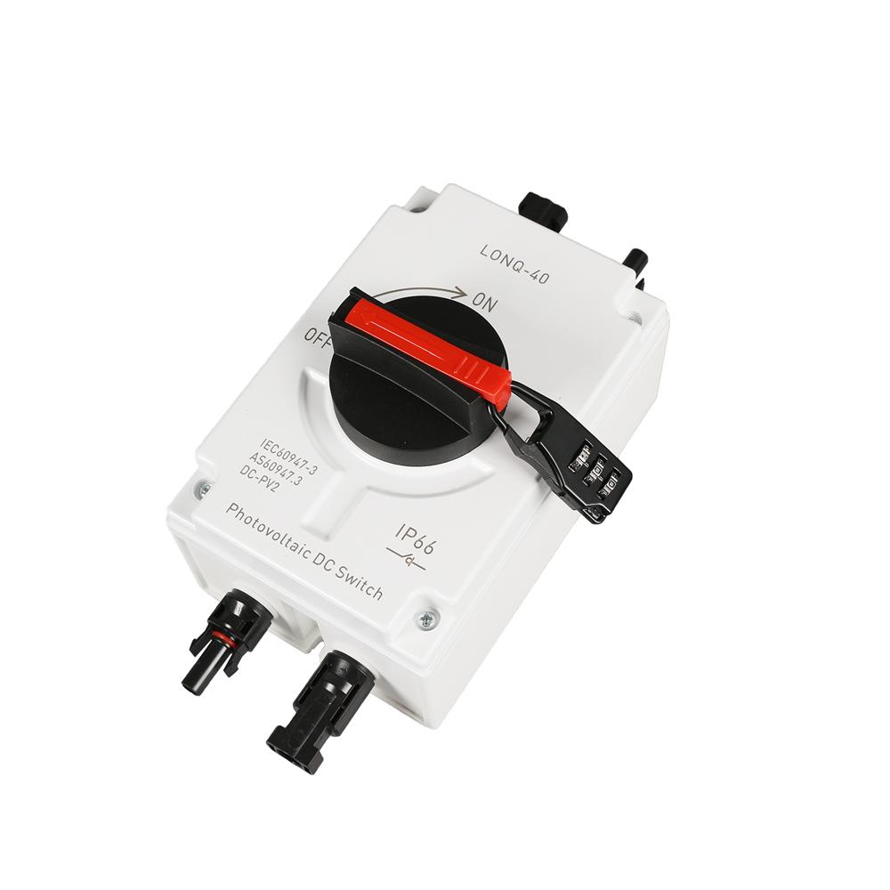 32A 4P PV Direct Current Disconnect Switch Outdoor Dustproof and Waterproof Transfer Switch IP66 Photovoltaic Direct Current Switch