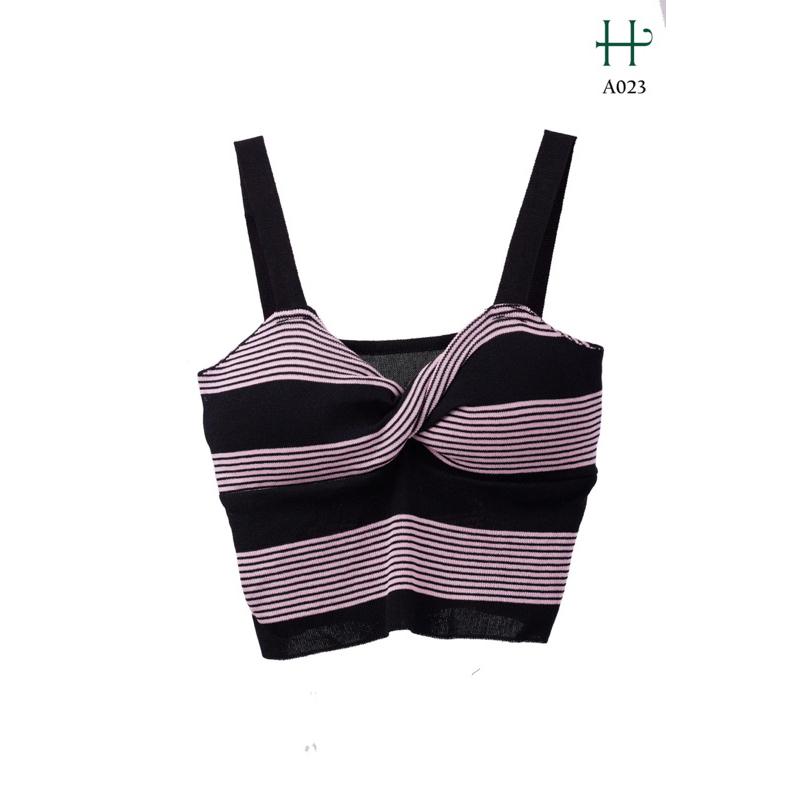 Áo thun 2 dây sexy điệu đà -A23 - Xanh