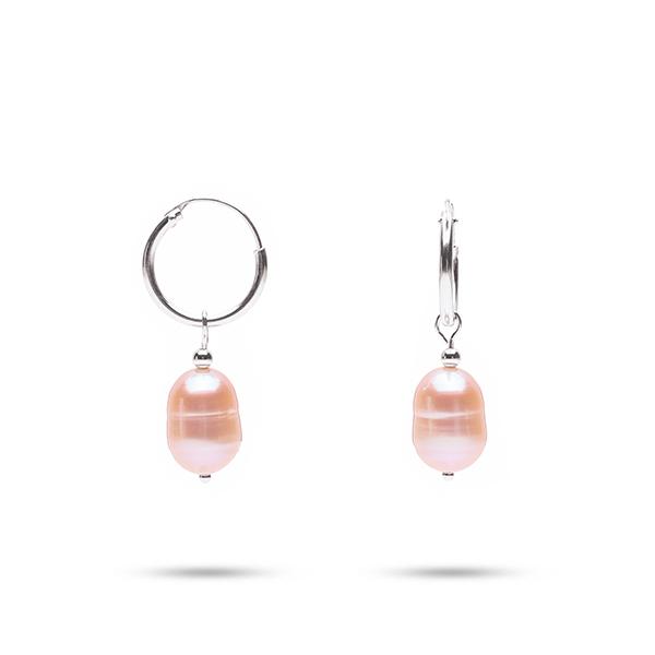 Bông tai Bạc 925 đính Ngọc Trai Minimal Millenne Paris MLER1141