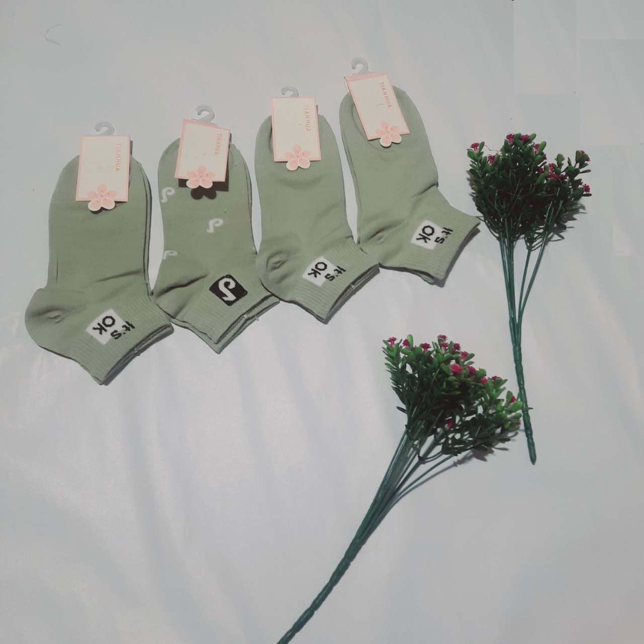 Combo 5 Đôi Tất Thể Thao Nữ Cổ Ngắn