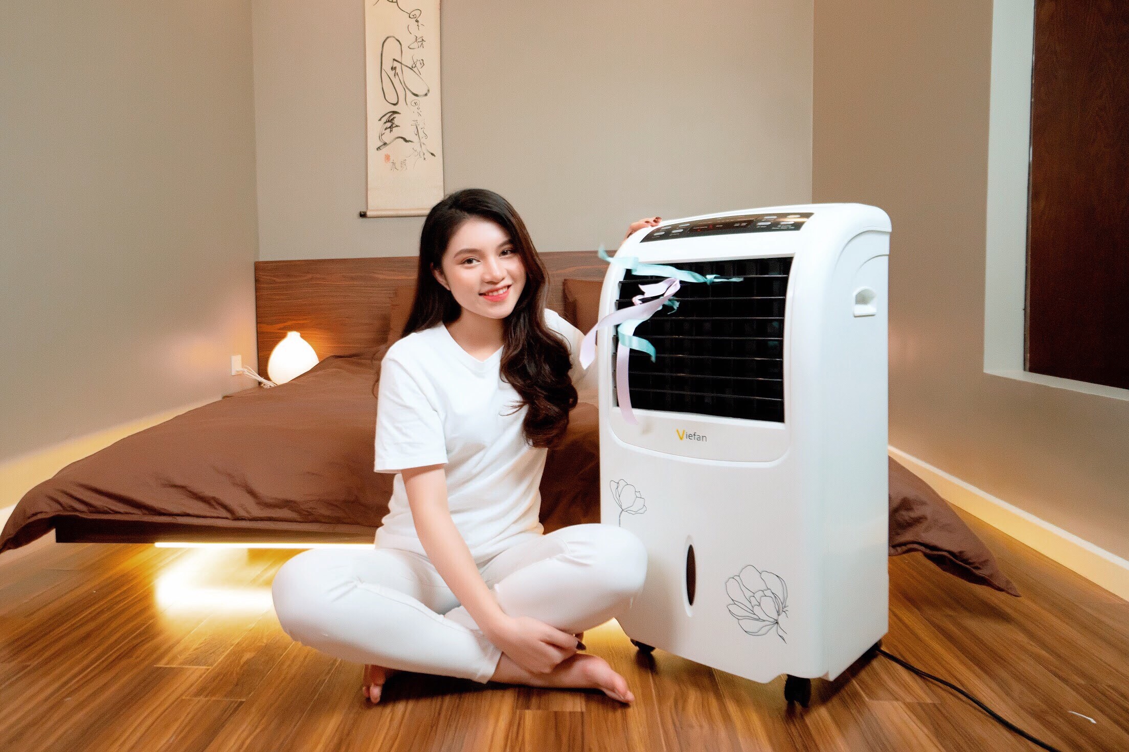 Quạt sưởi, quạt điều hòa tích hợp quạt sưởi 2 chiều VF-FAMILY 80W - Hàng Chính Hãng