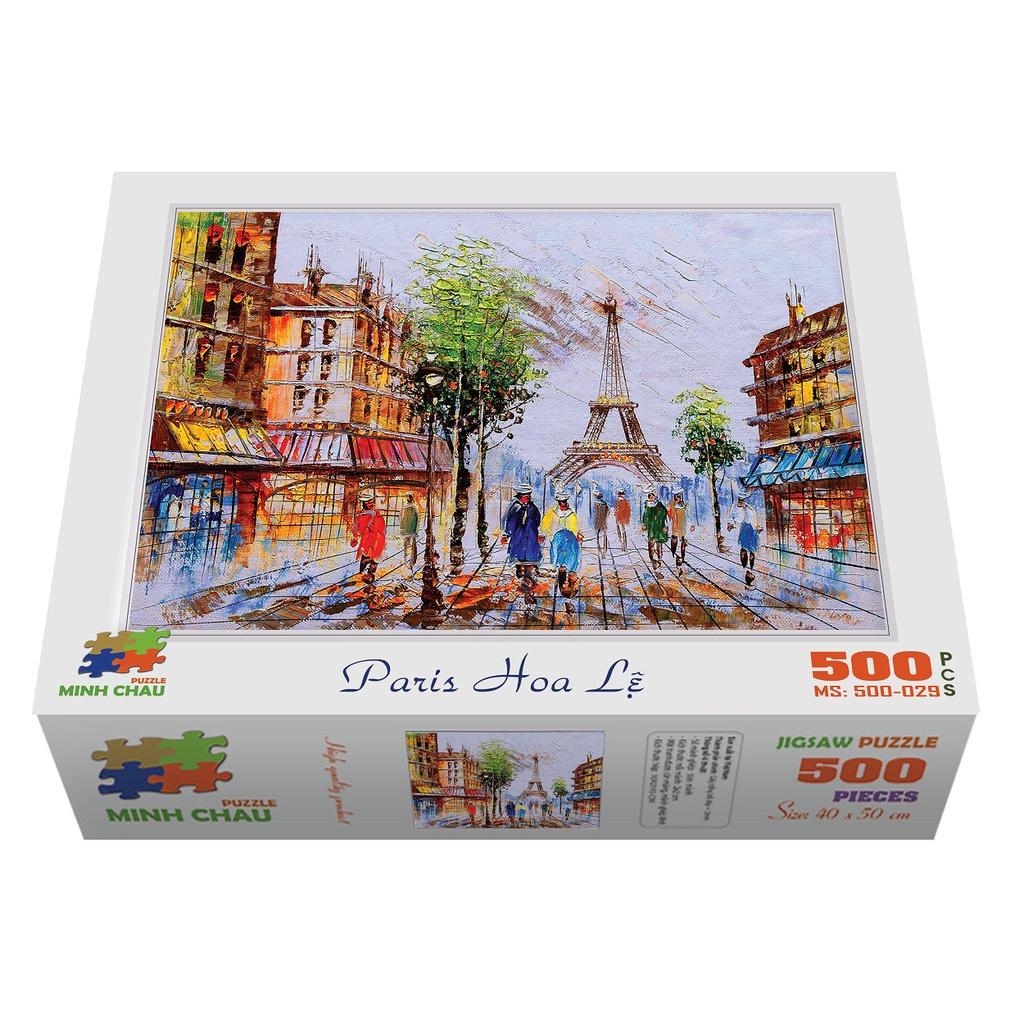 Bộ ghép hình hộp 500 mảnh-Paris Hoa Lệ