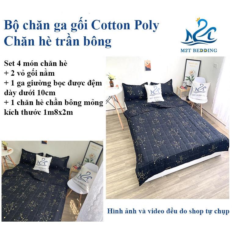 Bộ Chăn Ga Gối Cung Hoàng Đạo Cotton Poly M2T Bedding Đủ Kích Thước Trải Đệm Giường Đơn, Giường Đôi, Giường Ký Túc Xá