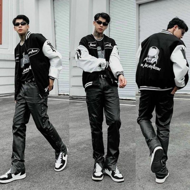 Áo bomber nam nữ unisex khoác gió jacket dù 2 lớp cúc bấm form rộng local brand ulzzang phong cách hàn quốc đep MIACK