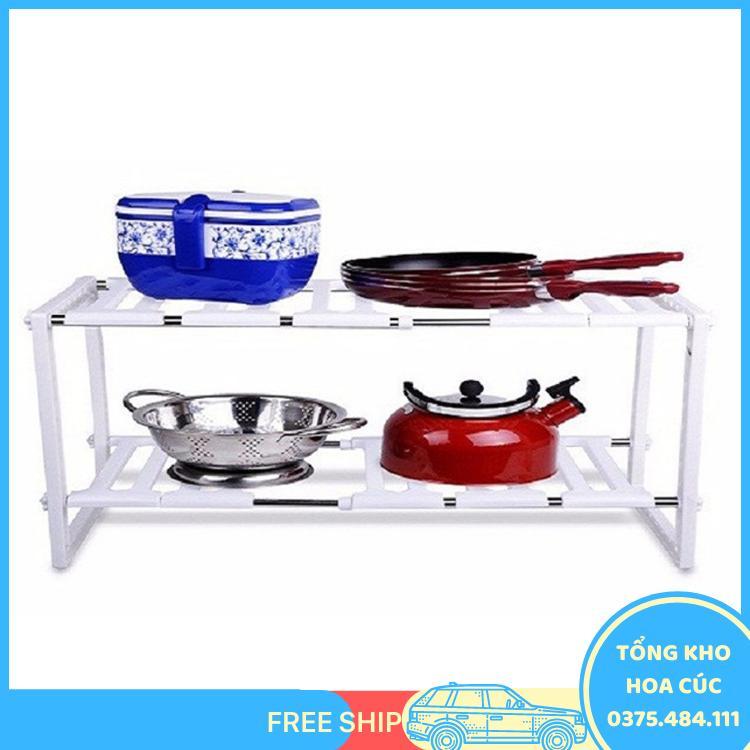 Kệ Để Đồ Gầm Bếp 2 Tầng Đa Năng Có Thể Điều Chỉnh Độ Dài - Hàng Cao Cấp - Vận Chuyển Miễn Phí Toàn Quốc