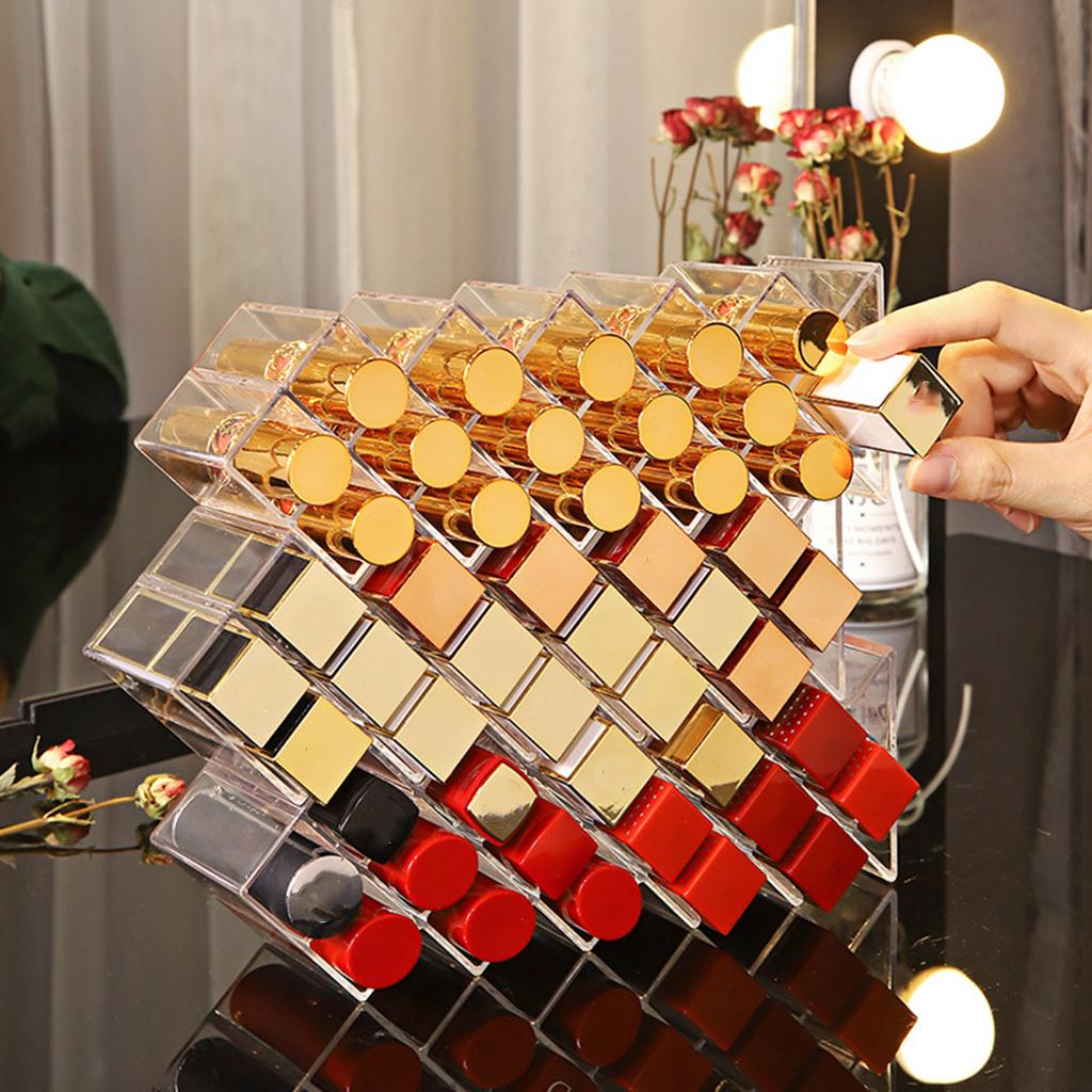 16 Grid Multi-cell Cosmetic Display Lipstick Rack Storage Case Organizer