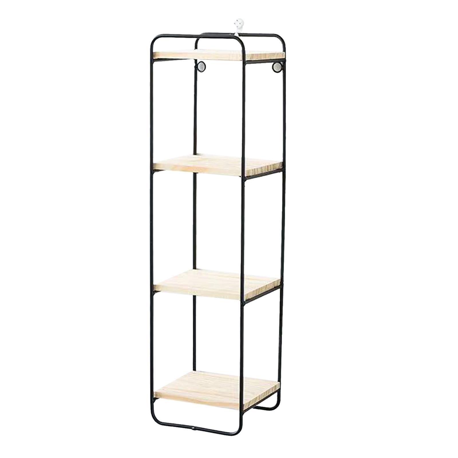 Nordic Wall Mounted Wrought Iron Wall Display Shelf Organizer Rack Decor golden