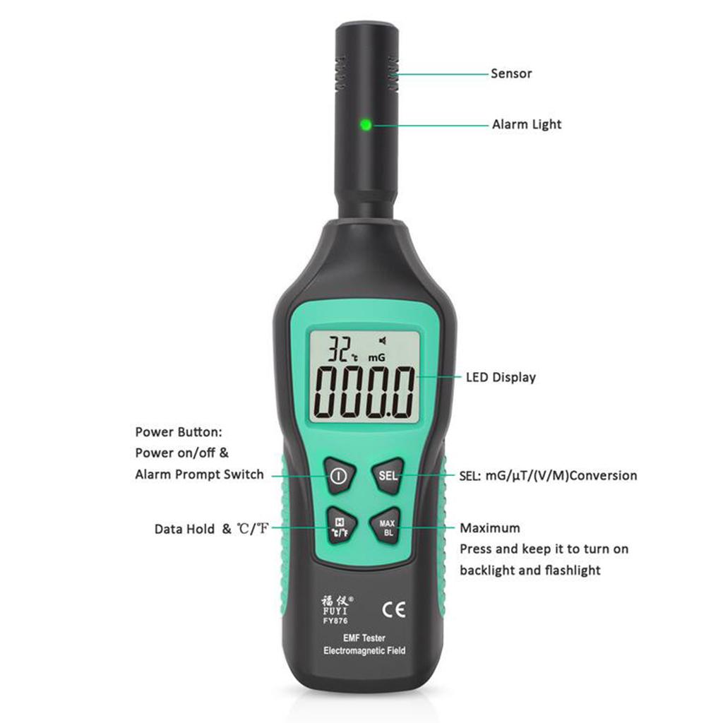 EMF High Precision Wave Radiation Detector Digital Geiger Counter