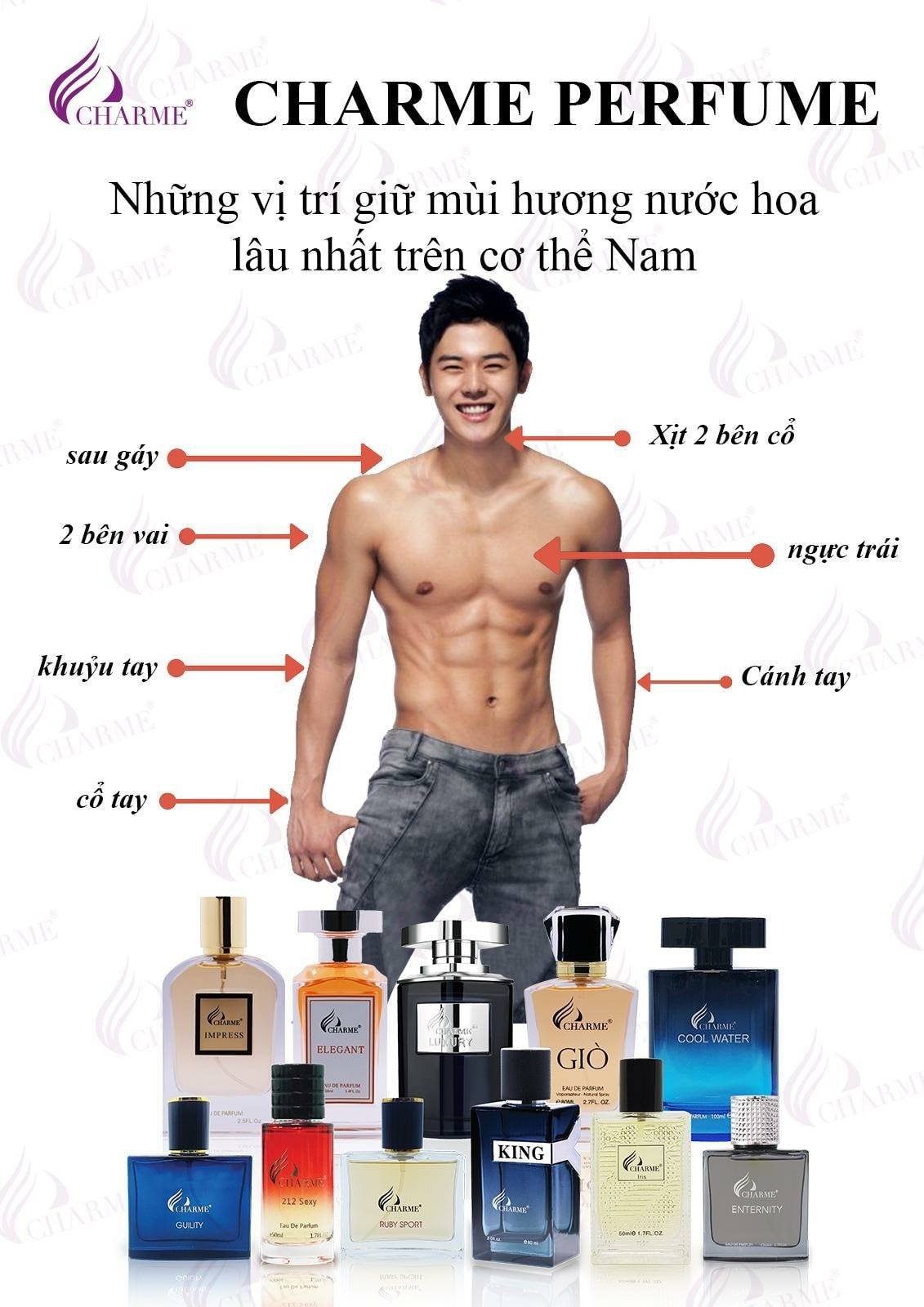 Nước Hoa Nam CHARME CITIZEN 100ml Lưu Hương Lâu Lôi Cuốn, Tự Tin_Nước Hoa Chính Hãng