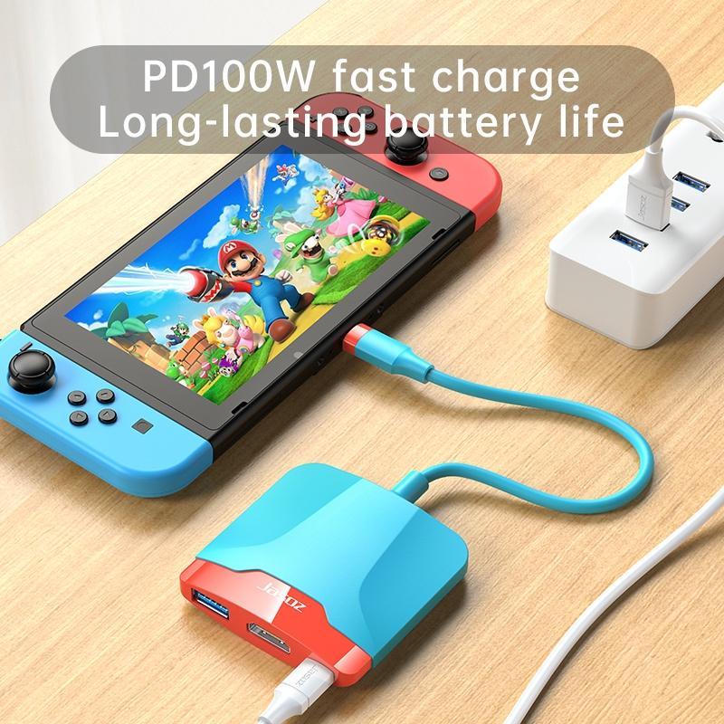 Đế Chuyển Đổi Type-C Sang 4K Hdmi Usb 3.0 Pd Cho Nintendo Switch/Điện Thoại/tablet