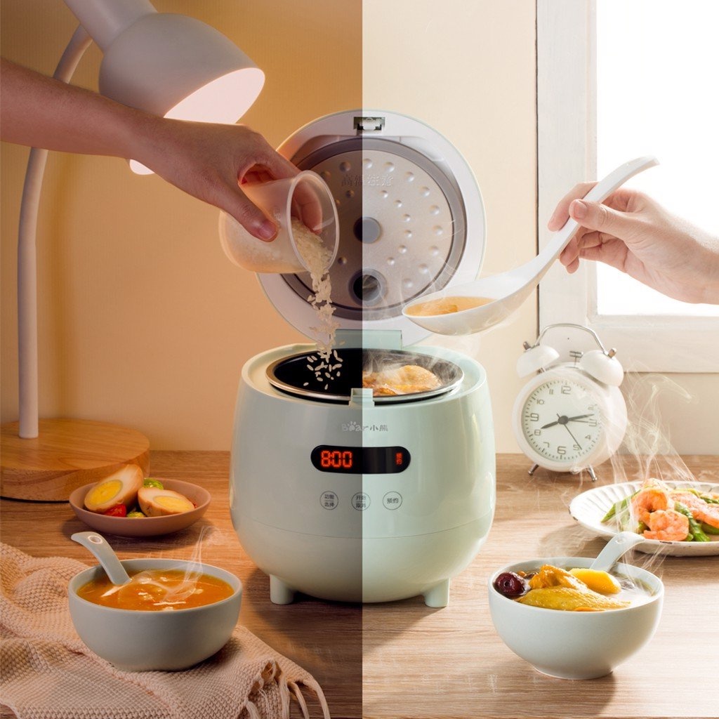 Nồi Cơm điện mini Bear DFB-B12F1 1.2L - Hàng chính hãng
