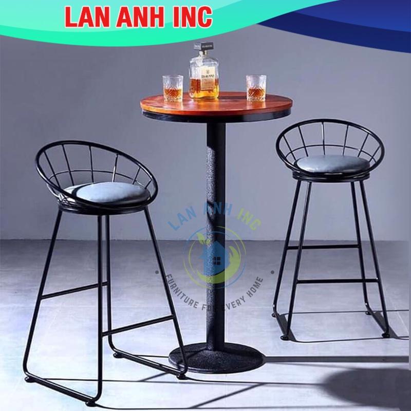 Ghế bar cao chân sắt tổ chim giá rẻ LAGB09