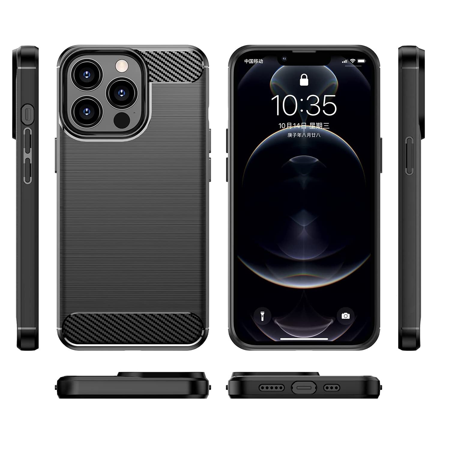 Ốp lưng chống sốc vân kim loại cho iPhone 14 Pro hiệu Likgus - Hàng nhập khẩu