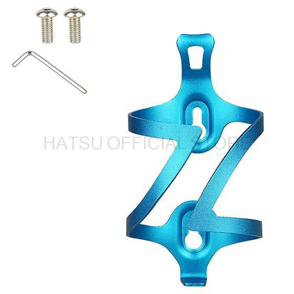 Giá Đỡ Bình Nước Xe Đạp Thể thao Cao Cấp Hatsu Bike Water Bottle Cage | Nhôm Nguyên Khối Siêu Nhẹ Tặng Bộ Ốc Vít Lắp Đặt | Phụ Kiện Xe Đạp