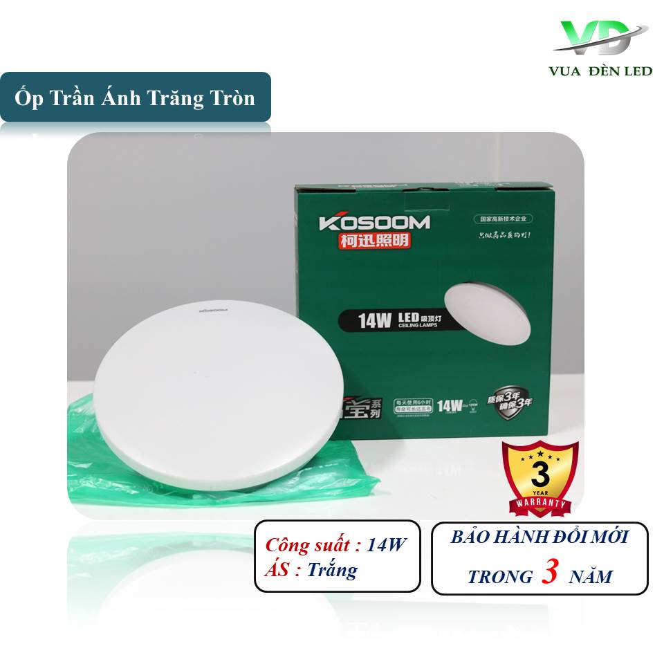 Đèn led ốp trần ánh trăng OP-KS-FQ-14 KOSOOM