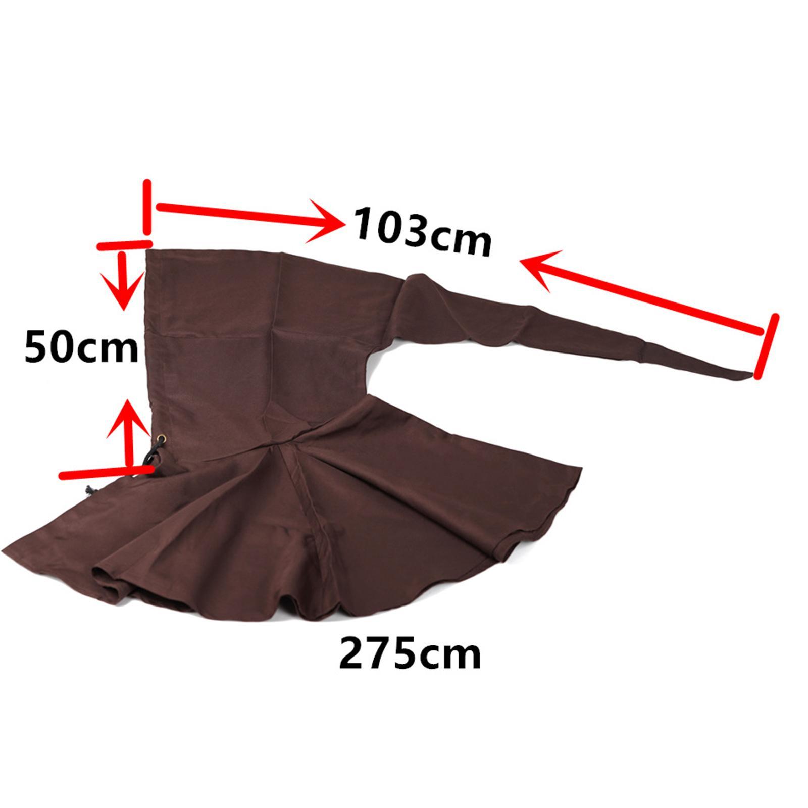 Halloween Cloak Cowl Cosplay Witch Cape Medieval for Unisex Adults Women Men