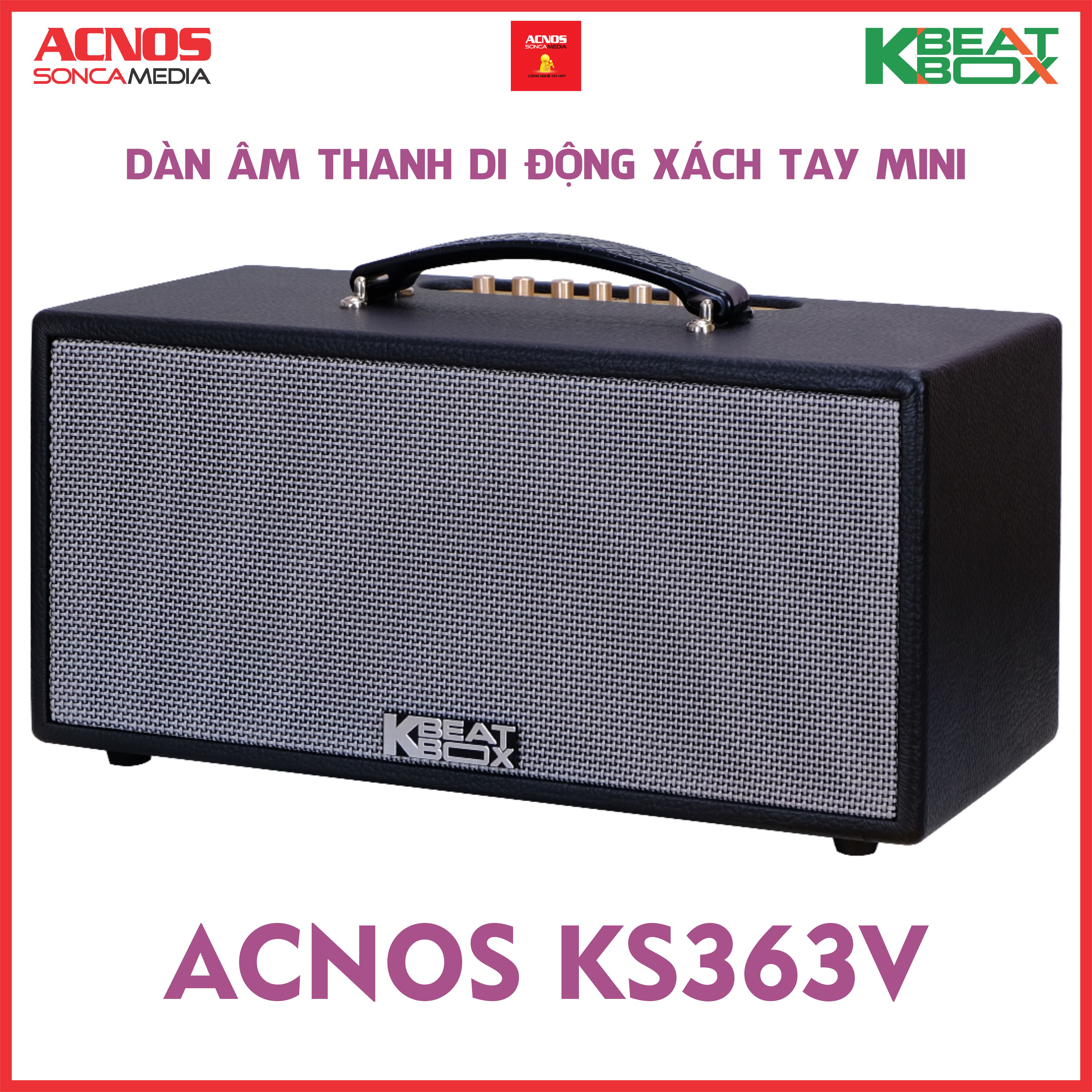 Dàn âm thanh di động xách tay mini ACNOS KS363V