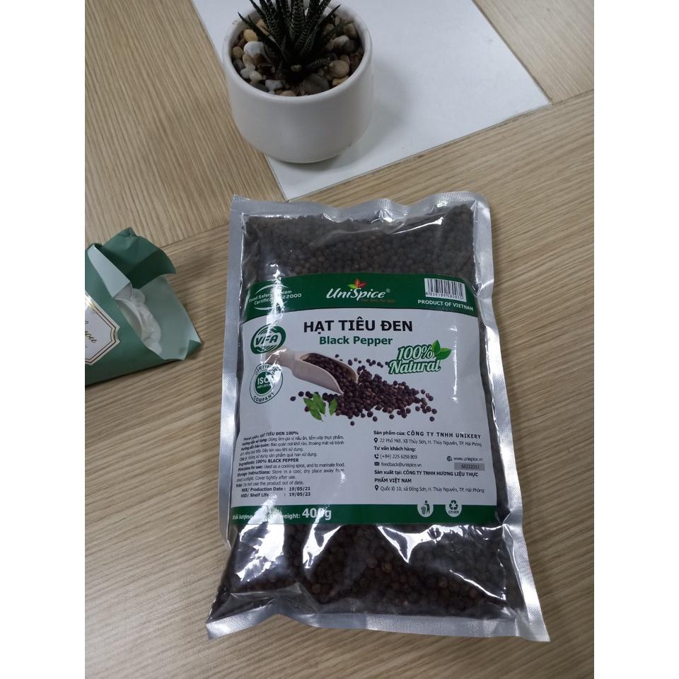 Hạt tiêu đen Túi 400gr- Hạt tiêu Unspice. Gia vị tự nhiên đảm bảo chất lượng