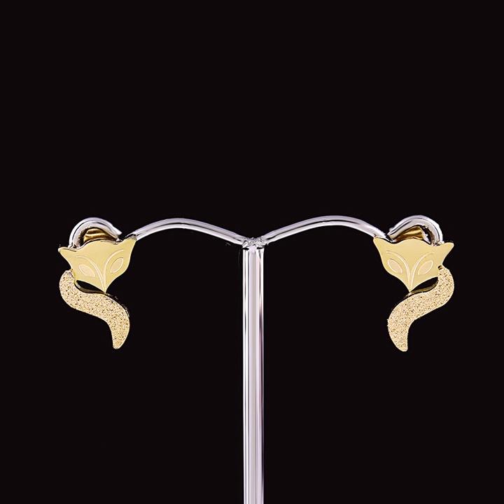 Bông Tai Nữ Titan Con Cáo Phun Cát Cao Cấp, Cá Tính