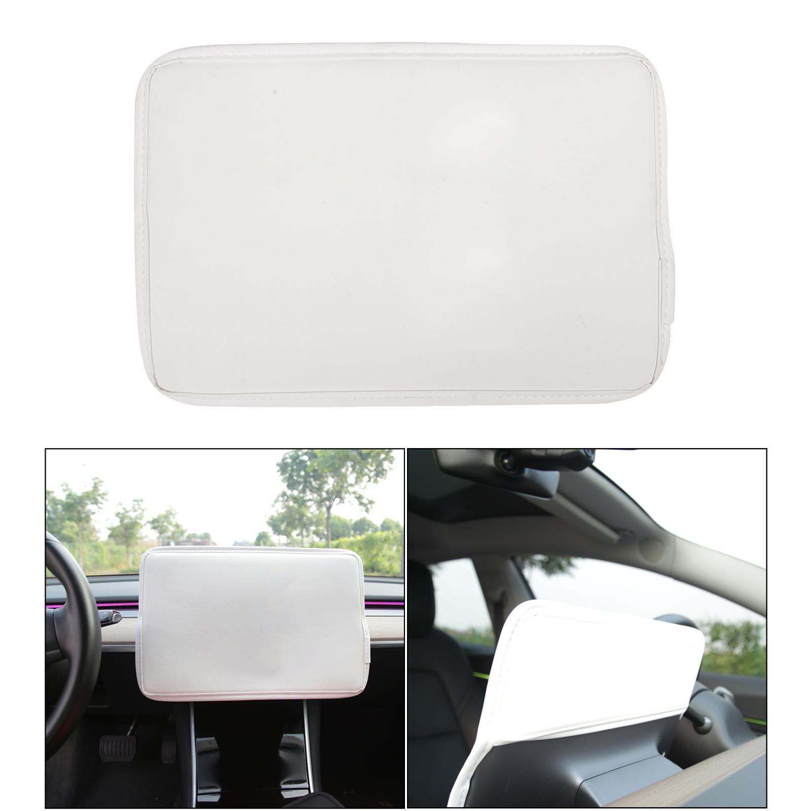 Navigation Cover Sleeve Sunshade Protector fits for Tesla Model 3 DIY White