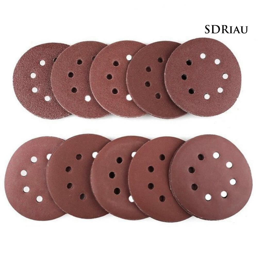Set 10 Đĩa Chà Nhám 8 Lỗ Tiện Dụng