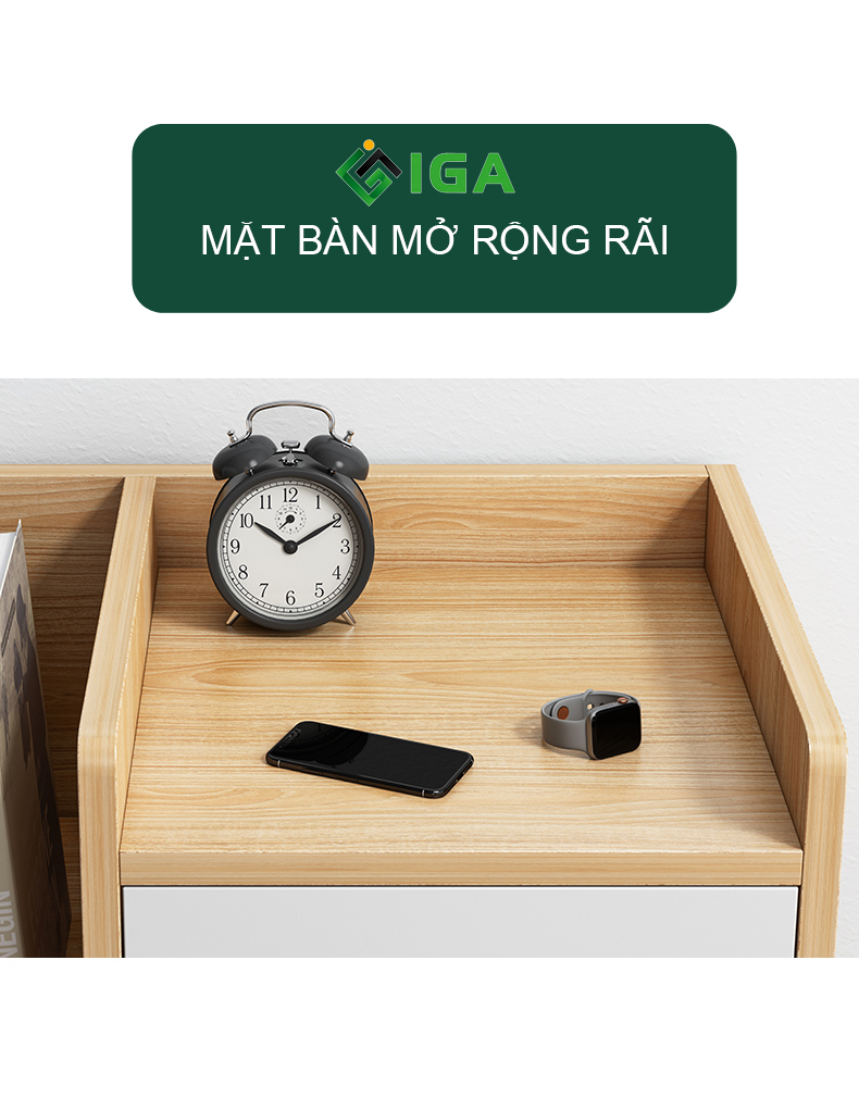 Tab Đầu Giưởng, Tủ Đầu Giường Phong Cách Nordic Thương Hiệu IGA - GP175