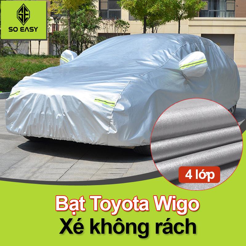Bạt Phủ xe Ô Tô Toyota Wigo áo trùm che phủ xe hơi 4 chỗ đến 7 chỗ, BPX