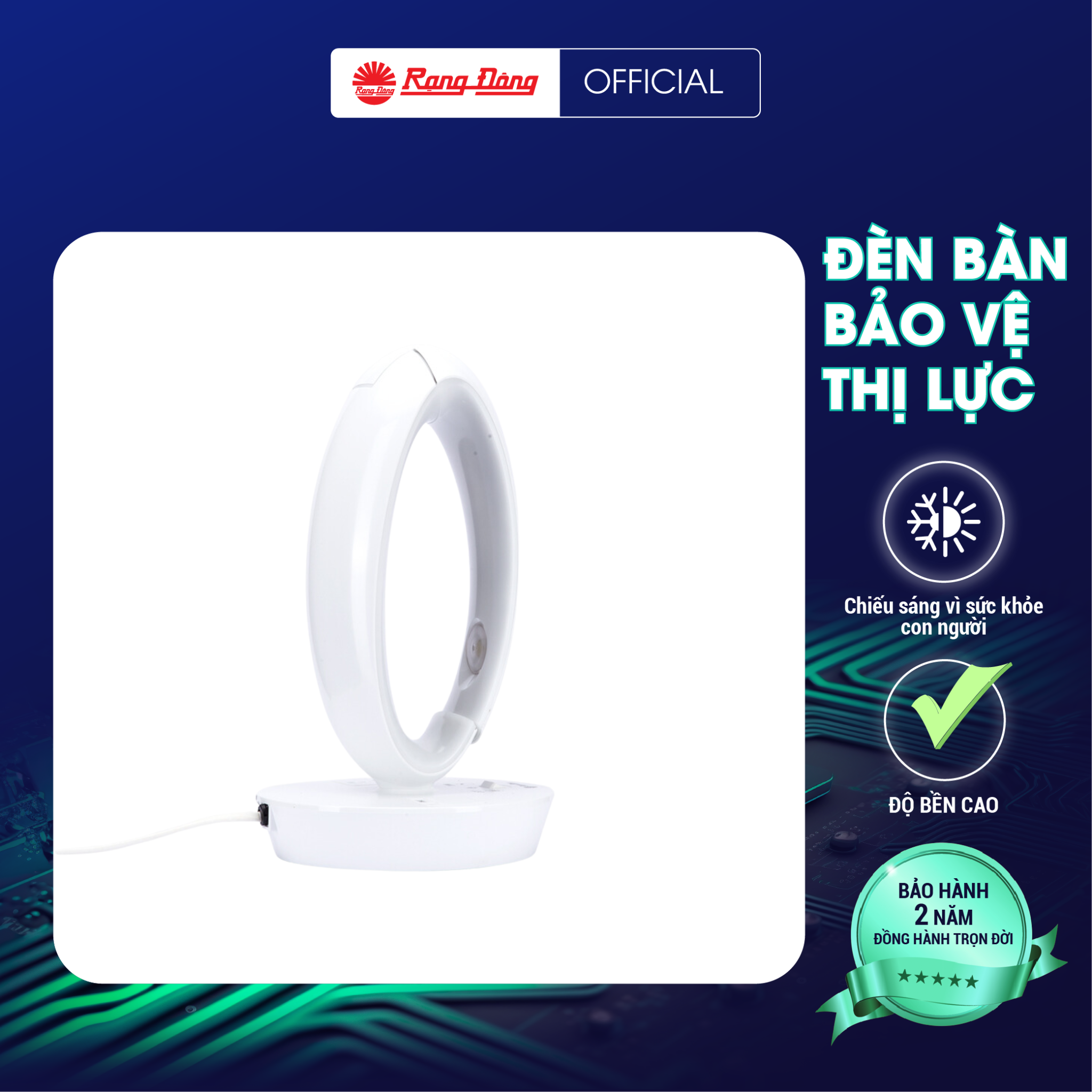 Đèn Bàn Led Rạng Đông Chính Hãng Model Rd - Rl - 39