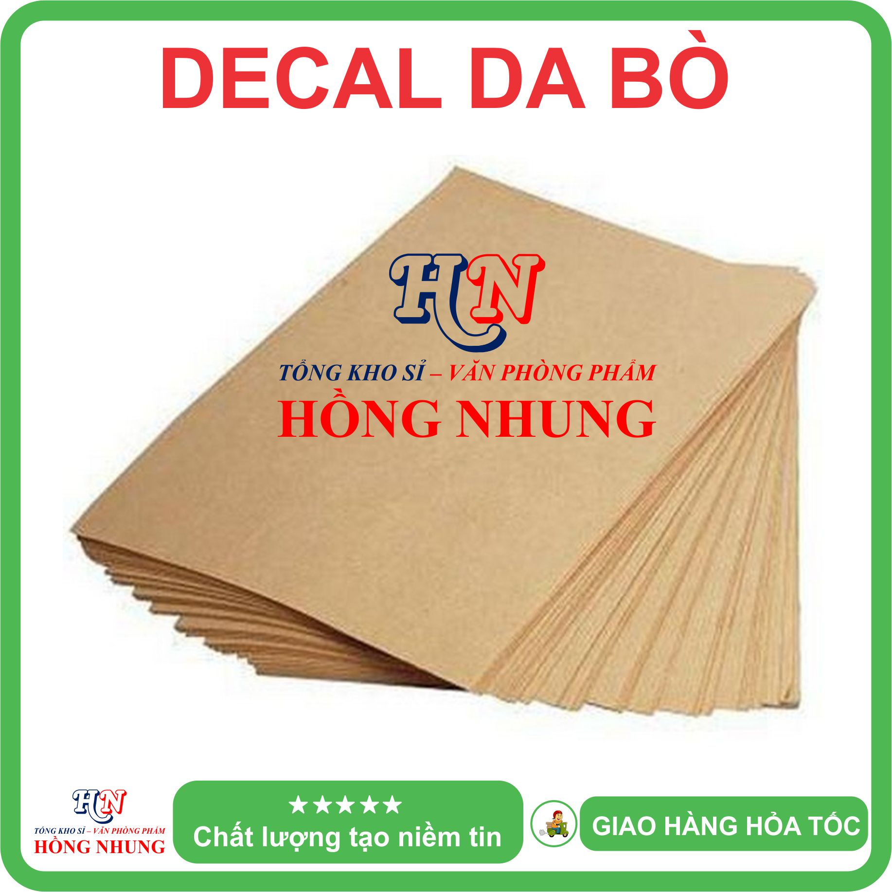 [SALE] Xấp 100 Tờ Decal A4 Da Bò - Giúp Bạn In Tem Nhãn, Ghi Chú, Hay Bìa Nhãn Bưu Phẩm