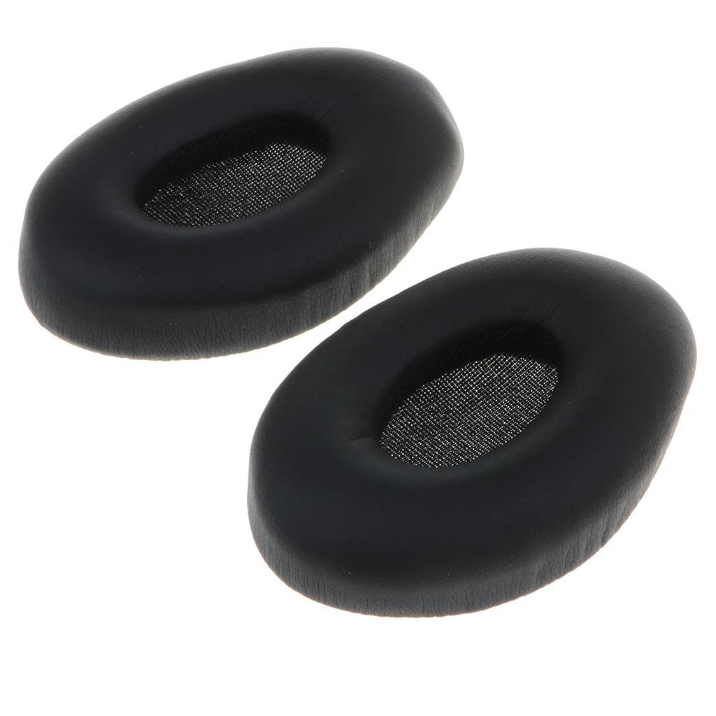 2X Replacement Memory Foam Earpads for Headphones Black