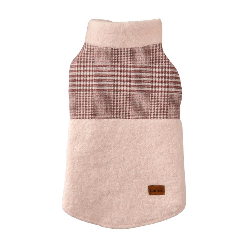 Bichon Chihuahua Puppy Dog Winter Clothes Warm Outfit Pink Clothes S