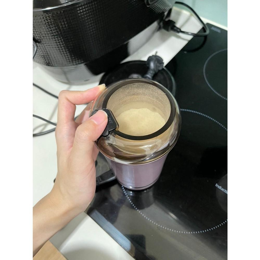 Máy Xay Hạt Khô, Máy Xay Bột Ngũ Cốc, Cafe, Thảo Dược, ... Các Loại Hạt Cực Nhanh - Lưỡi Máy Sắc Bén Inox 304, Công Suất Khoẻ Xay Siêu Mịn
