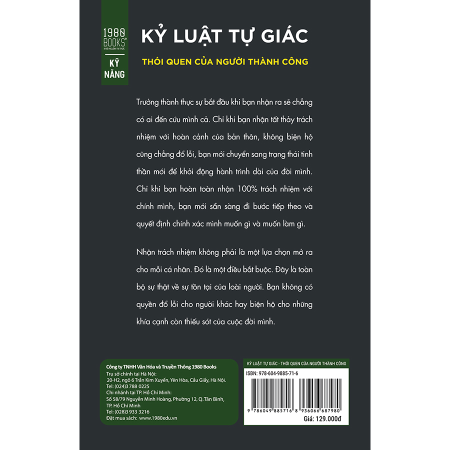 Kỷ Luật Tự Giác Thói Quen Của Người Thành Công