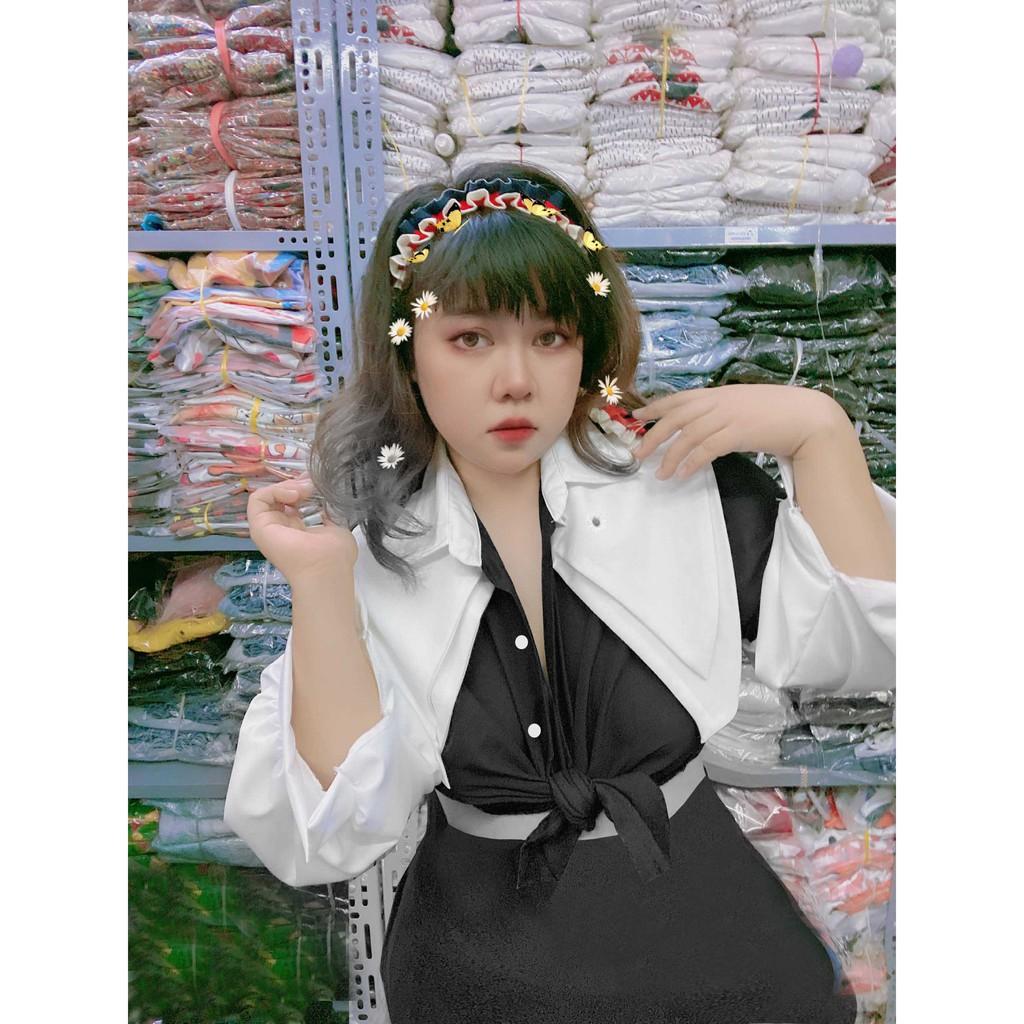 Sơ mi tay bồng cổ đôi bigsize