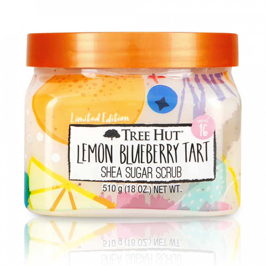 Tẩy tế bào chết cơ thể Tree Hut Shea Sugar Scrub Lemon Blueberry Tart