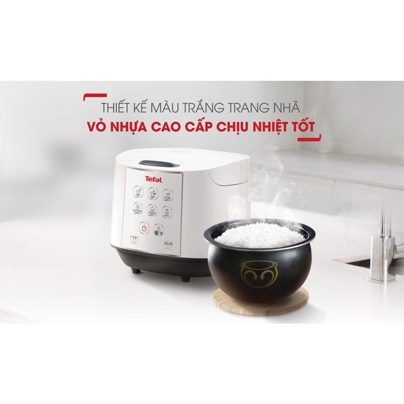 Nồi cơm điện từ Tefal RK732168 1.8L - 750W - Hàng chính hãng