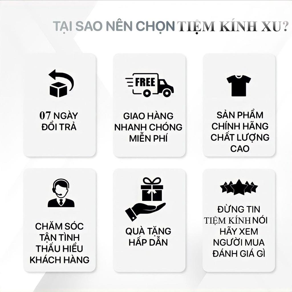 Gọng Kính Giả Cận Thời Trang Mắt Vuông Nam Nữ Chất Liệu Nhựa Thay Được Mắt