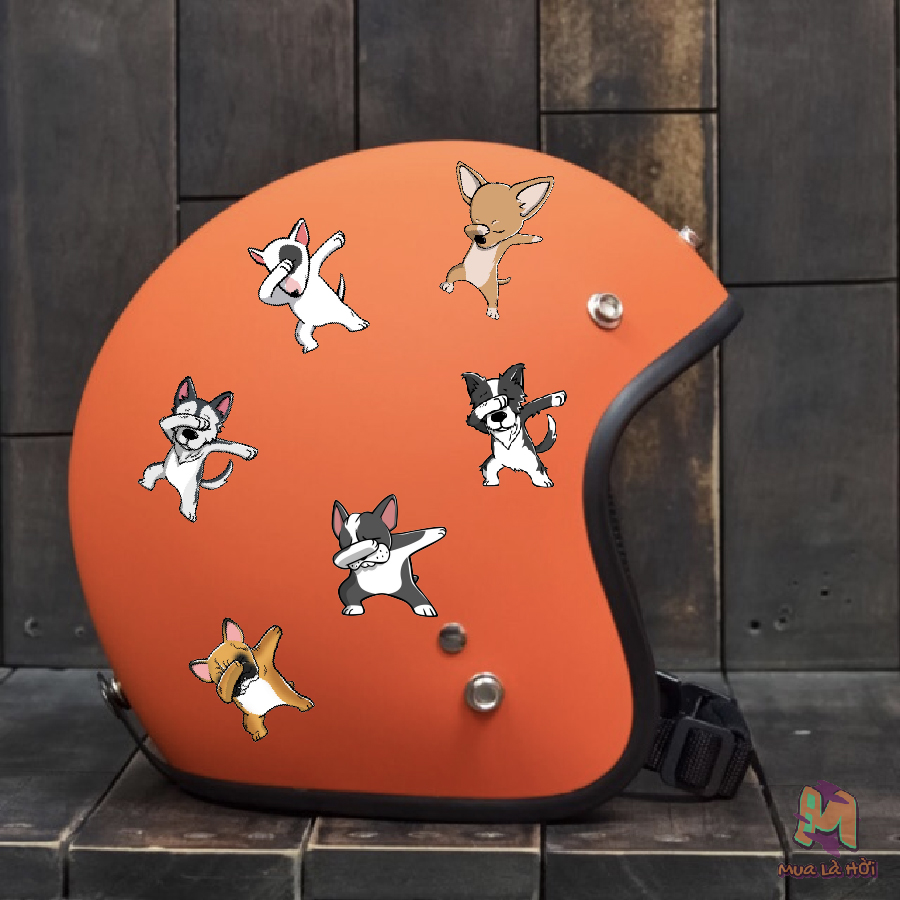 Miếng dán Stickers in hình các loài chó