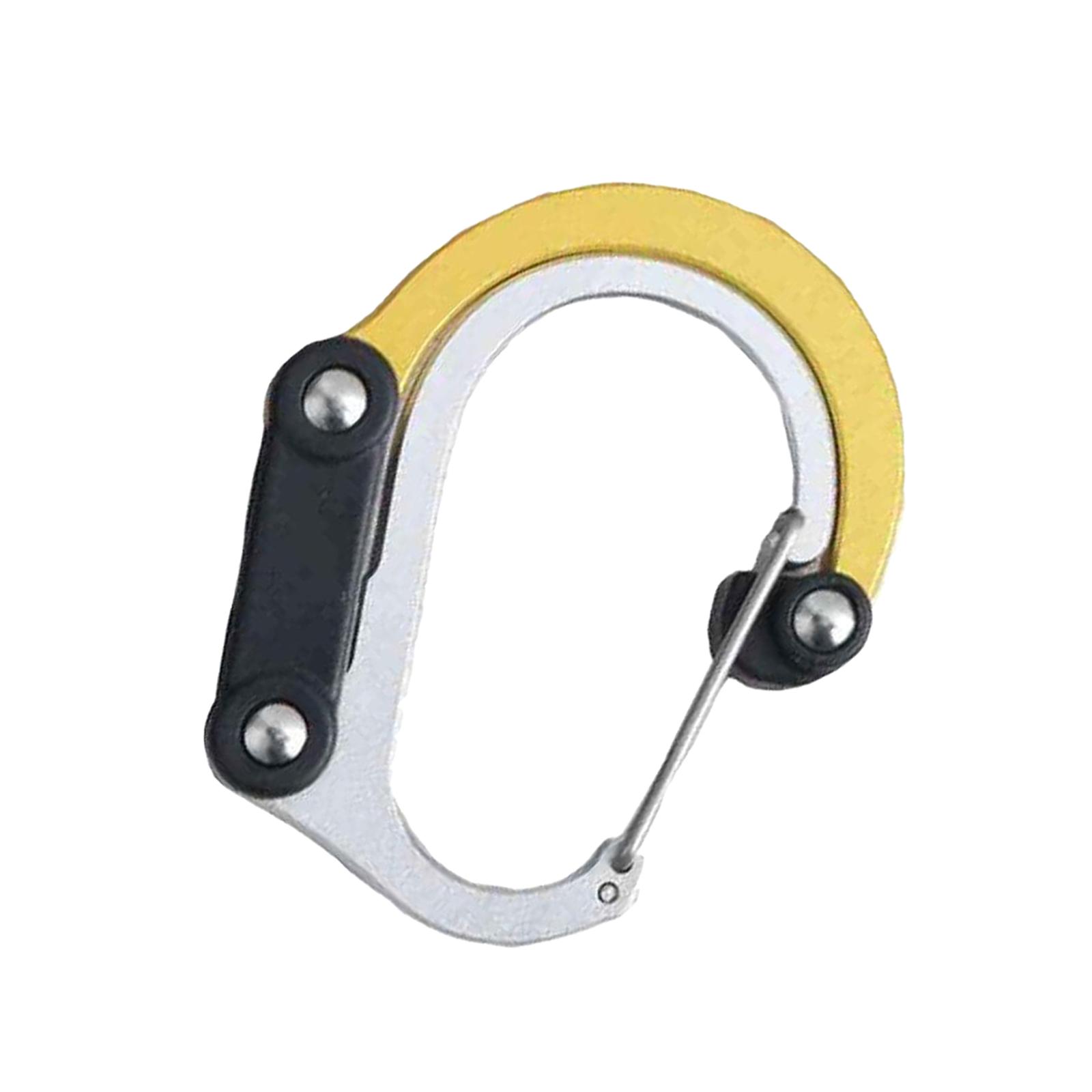 Carabiner Clip and Hook for Travel Backpack Handbag Holder Hanger Black