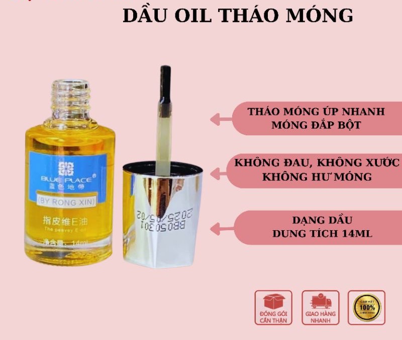 Dầu Tháo Móng Úp, Tinh Dầu Tháo Móng Đắp Bột,Đắp Gel,Móng Úp Gel ,Úp Keo Siêu Nhanh