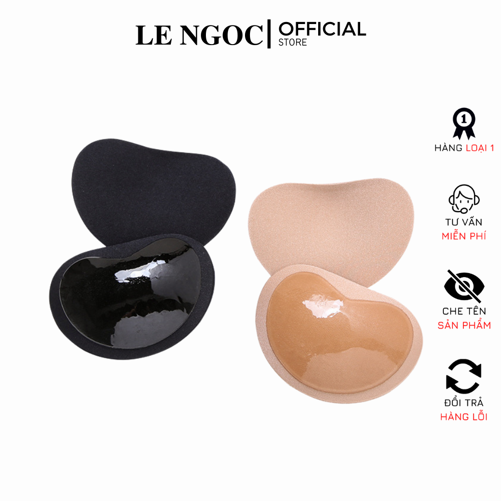 Miếng dán độn áo lót,áo bơi nâng ngực, cặp miếng dán nâng ngực, mút độn tim dày 2cm siêu nâng tăng vòng 1 -LN005