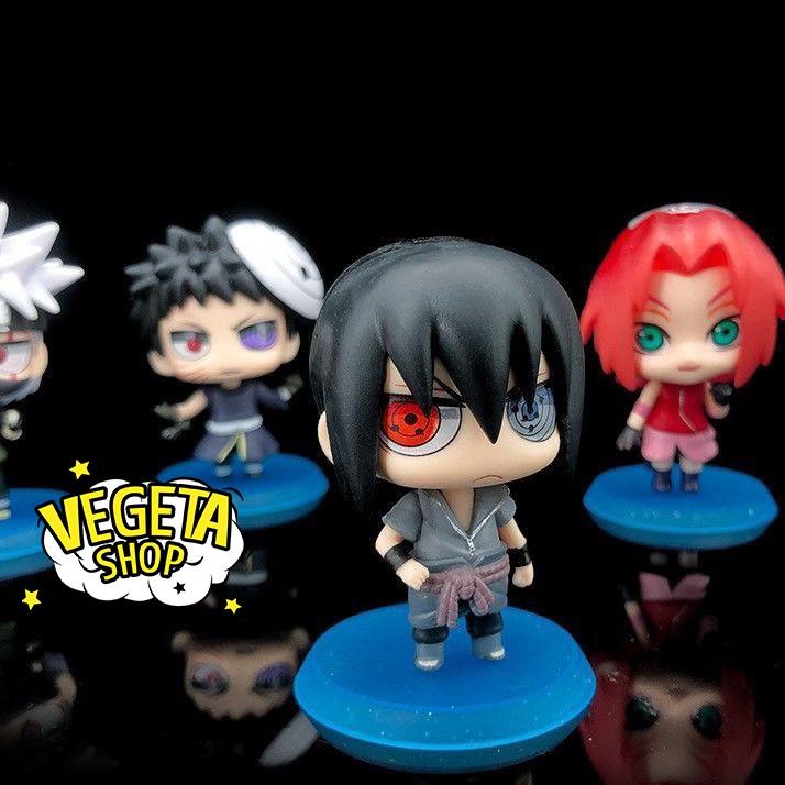 Mô hình Naruto - 6 mẫu tùy chọn: Kakashi Uchiha Sasuke Sakura Naruto lục đạo Uchiha Obito Uchiha Itachi - Cao 7cm