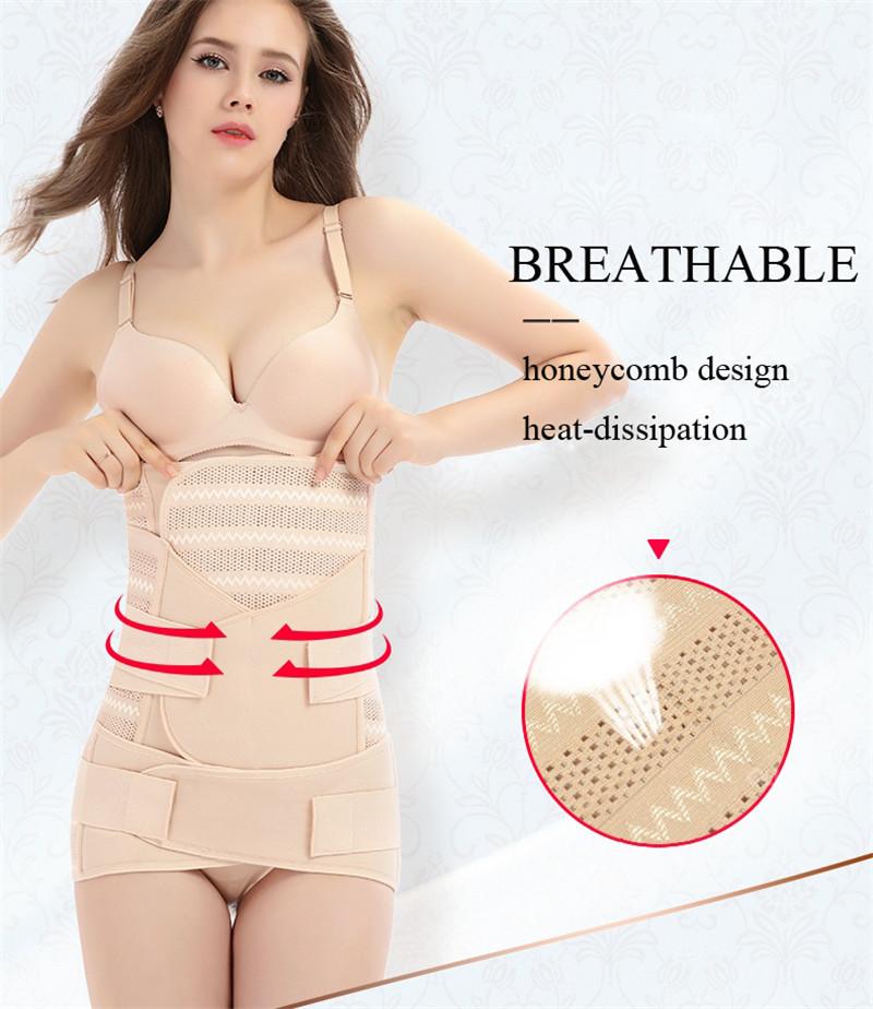 Áo 3 Trong 1 Sau Sinh Đai Gen Bụng Bà Bầu Bụng Bụng Polvis Dây Kéo Chờ Đợi Huấn Luyện Sau Sinh Băng Dây Cơ Thể shaper